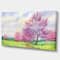 Designart - Purple Spring Landscape - Floral Art Canvas Print